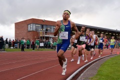 Isaiah Harris of USA on his way to winning the Men's 800m event, sponsored by Cork City Council, during the BAM Cork City Sports at CIT Athletics Stadium in Bishopstown, Cork. Photo by Sam Barnes/Sportsfile