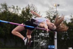 14 August 2019; Sommer Lecky of Ireland competing in the Women's High Jump event, sponsored by AON Hewitt, during the BAM Cork City Sports at CIT Athletics Stadium in Bishopstown, Cork. Photo by Sam Barnes/Sportsfile